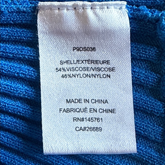 PARKER Lynn Ruffle Skirt Knit Dress Women's Size XS Blue - Picture 14 of 16